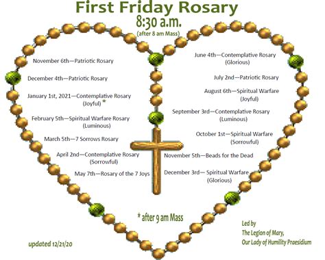 holy rosary friday with litany